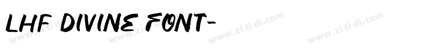 LHF Divine font字体转换